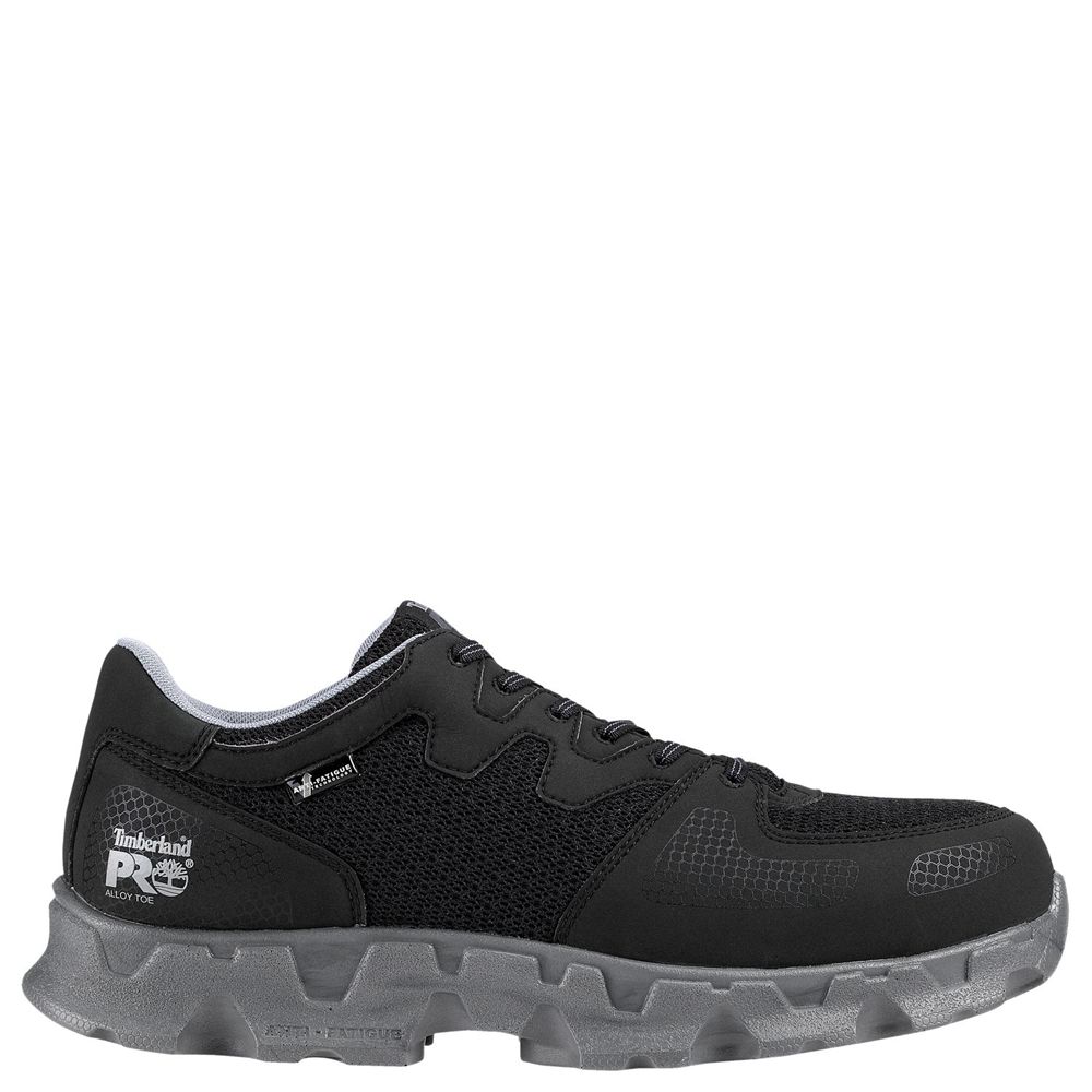 Zapatos de Trabajo Timberland Argentina Mujer - Pro® Powertrain Alloy Toe Esd - Negras/Gris - QEHGLO